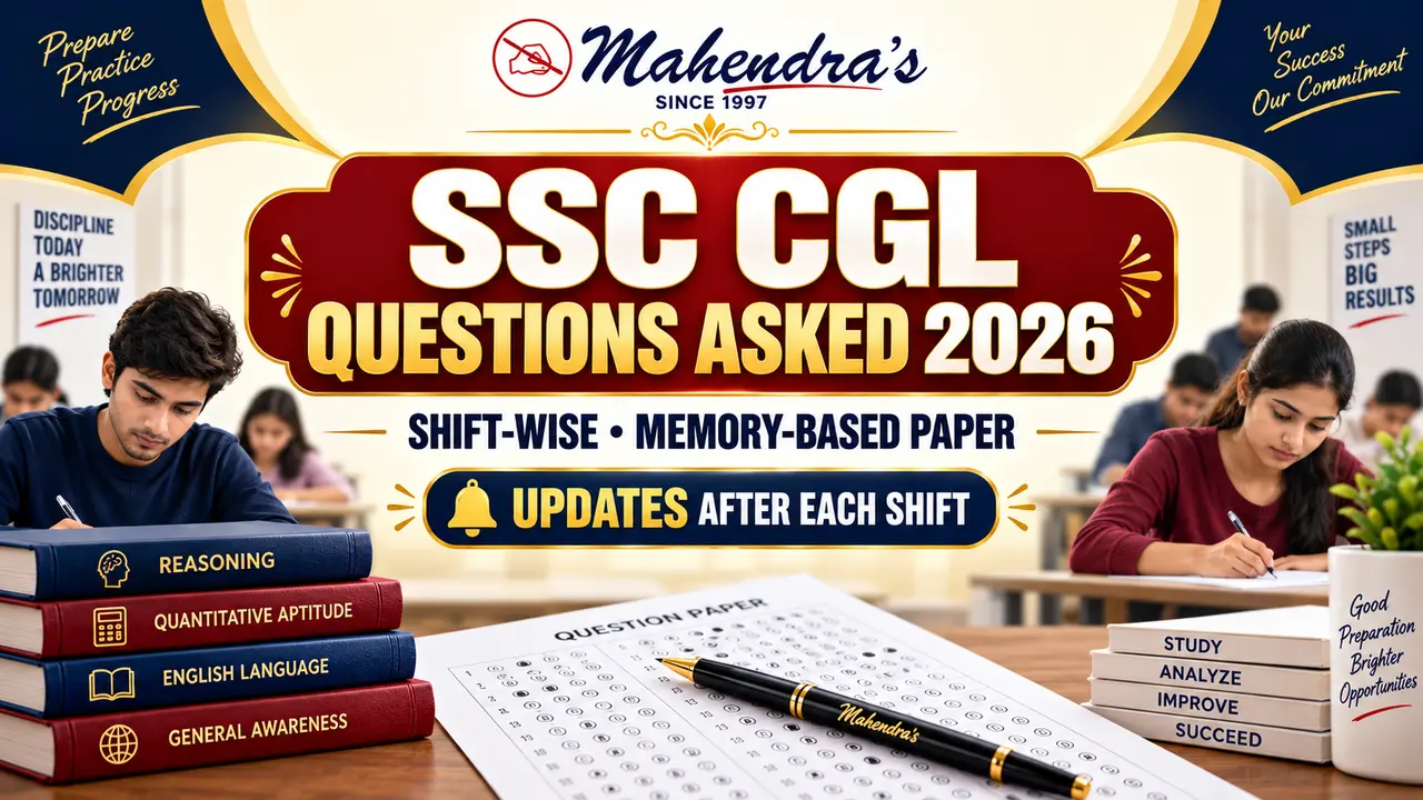 SSC CGL Questions Asked 2026: Shift-Wise Memory Paper