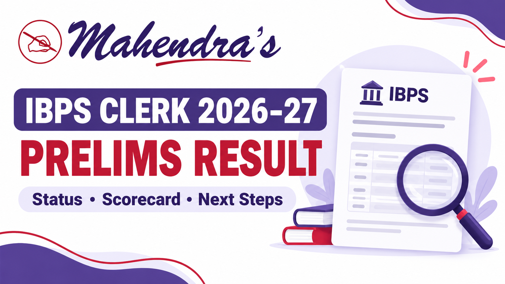 IBPS CLERK Prelims Result 2026-27