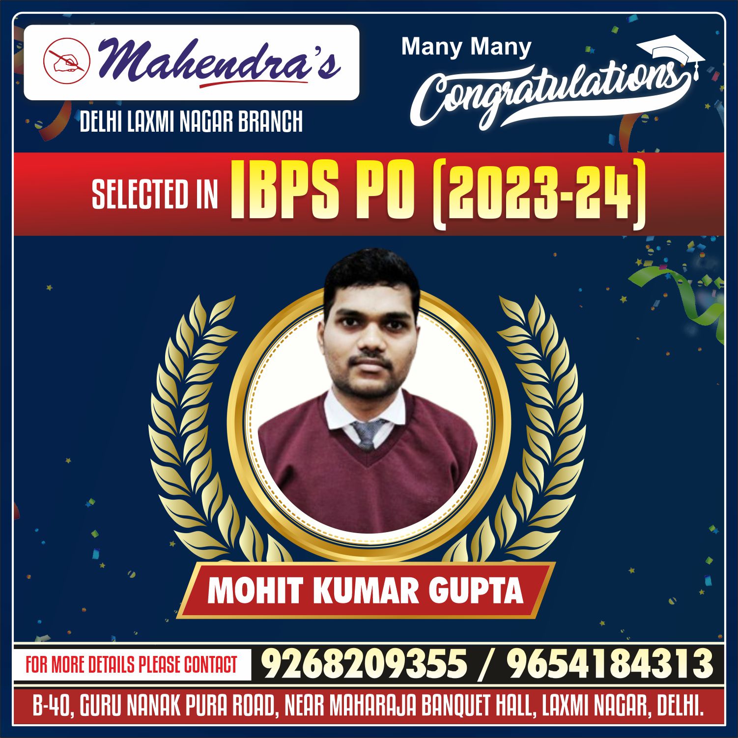 Mahendra's Latest Successful Candidates attachment 8