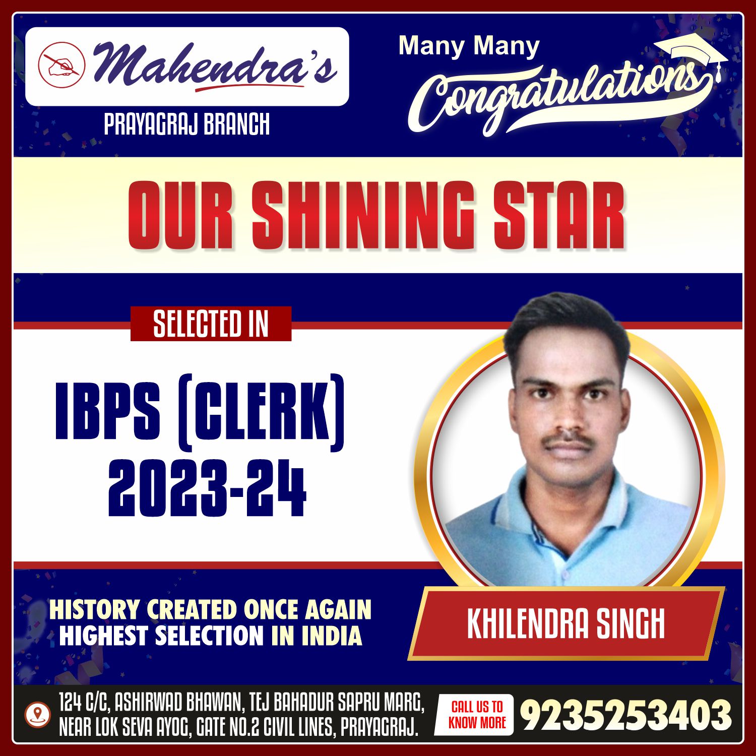 Mahendra's Latest Successful Candidates attachment 27