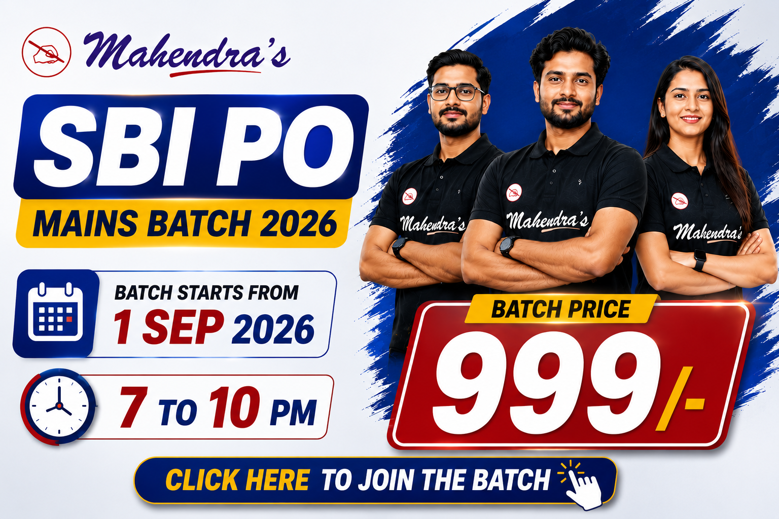SBI PO MAINS PREPARATION BATCH 2026