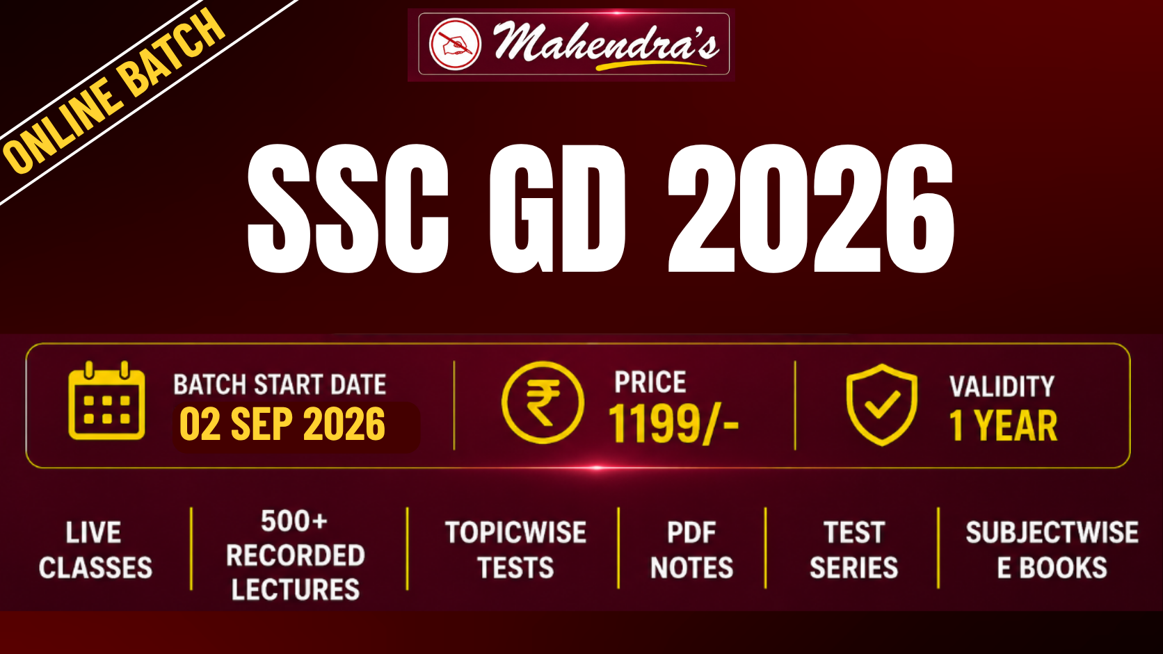 SSC GD PREPARATION BATCH 2026