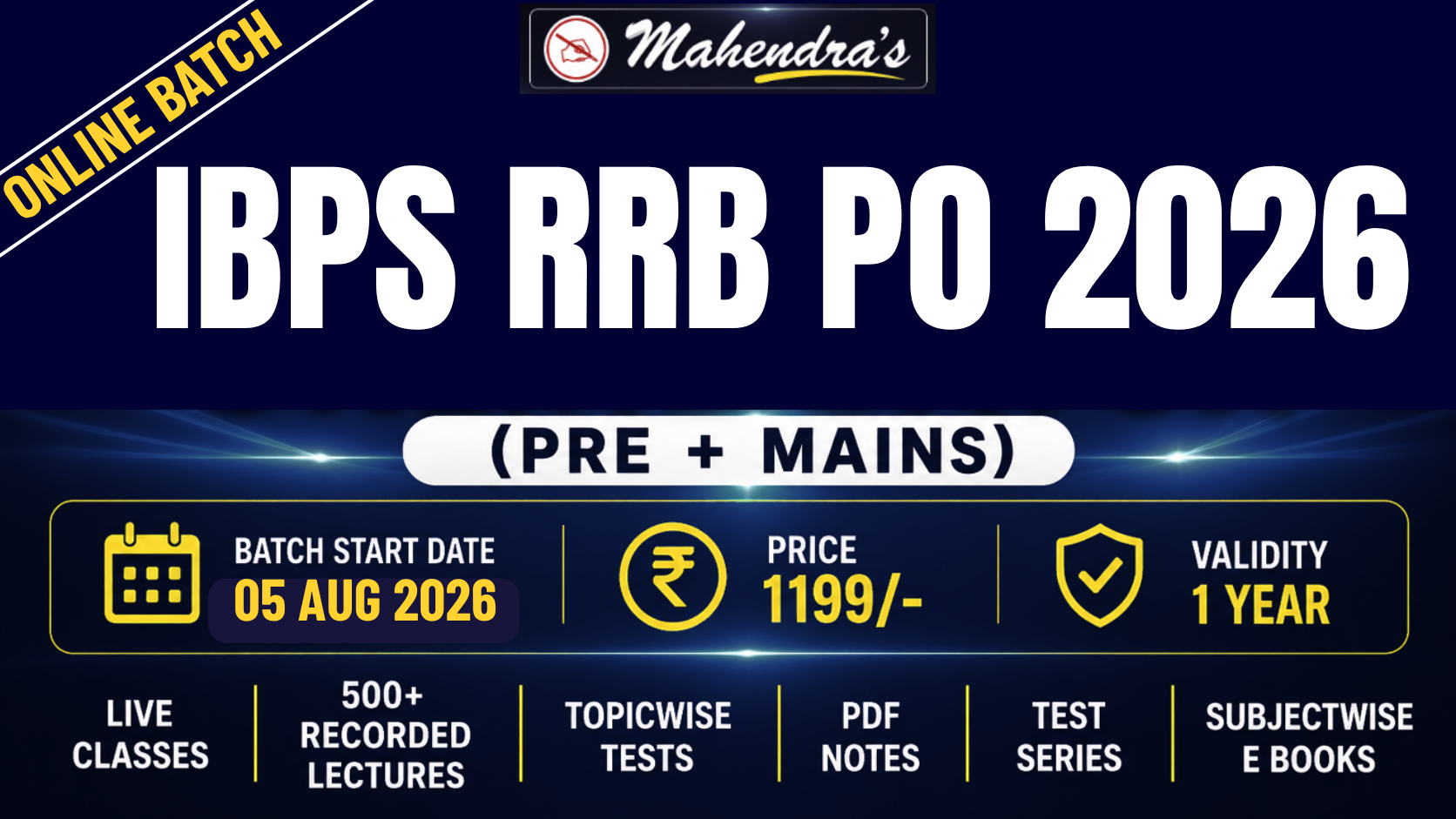 IBPS RRB PO PREPARATION BATCH 2026
