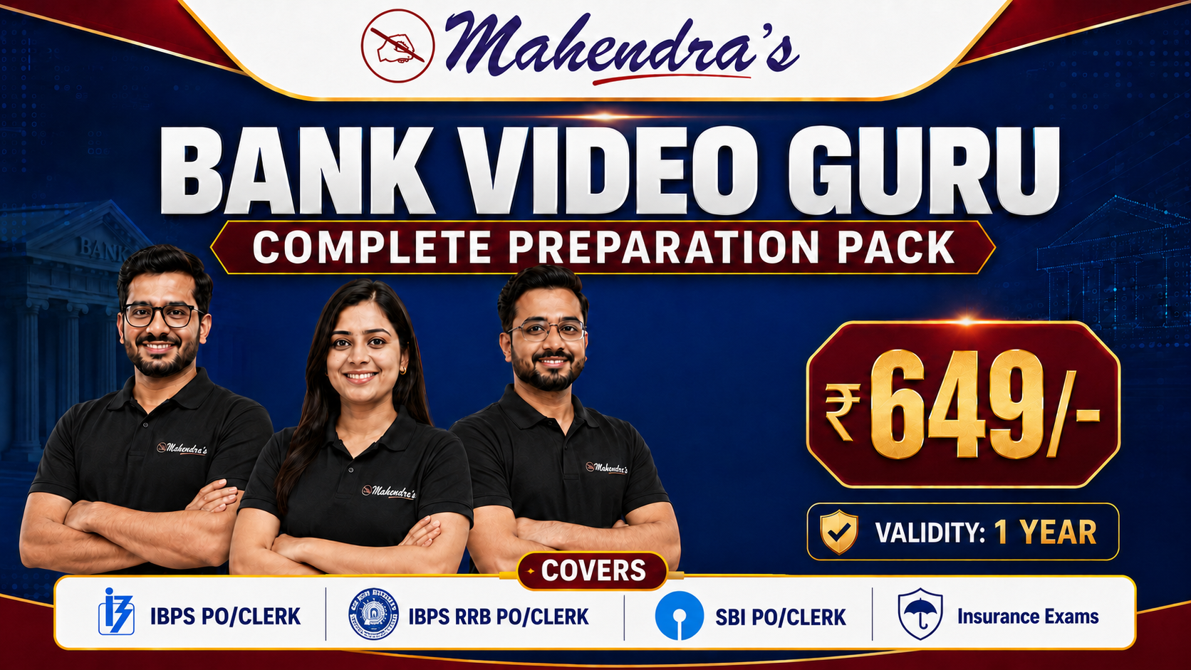 BANK VIDEO GURU: COMPLETE PREPARATION PACK