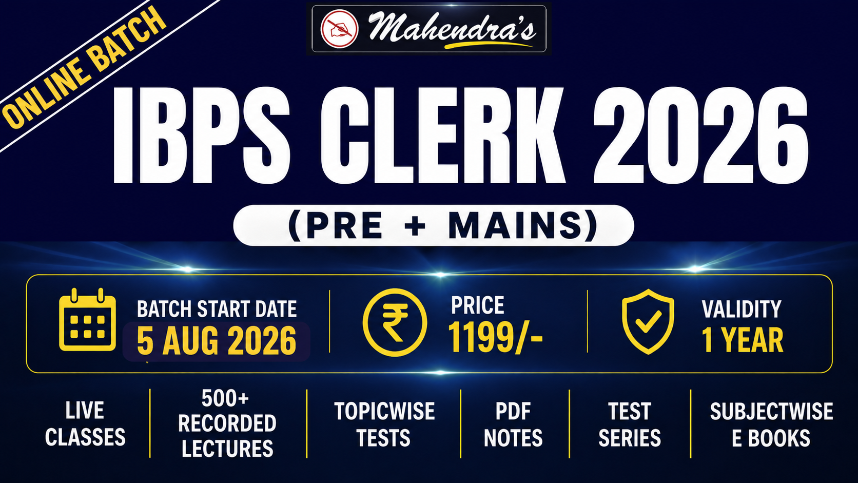 IBPS CLERK PREPARATION BATCH 2026