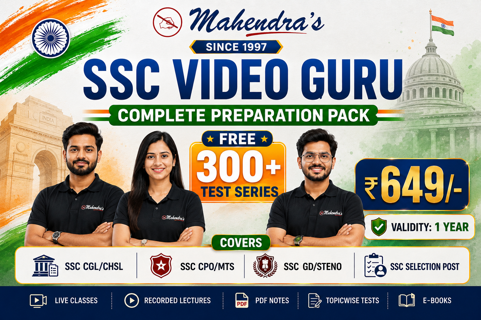 SSC VIDEO GURU: COMPLETE PACKAGE FOR SSC CGL, CHSL, MTS & OTHERS