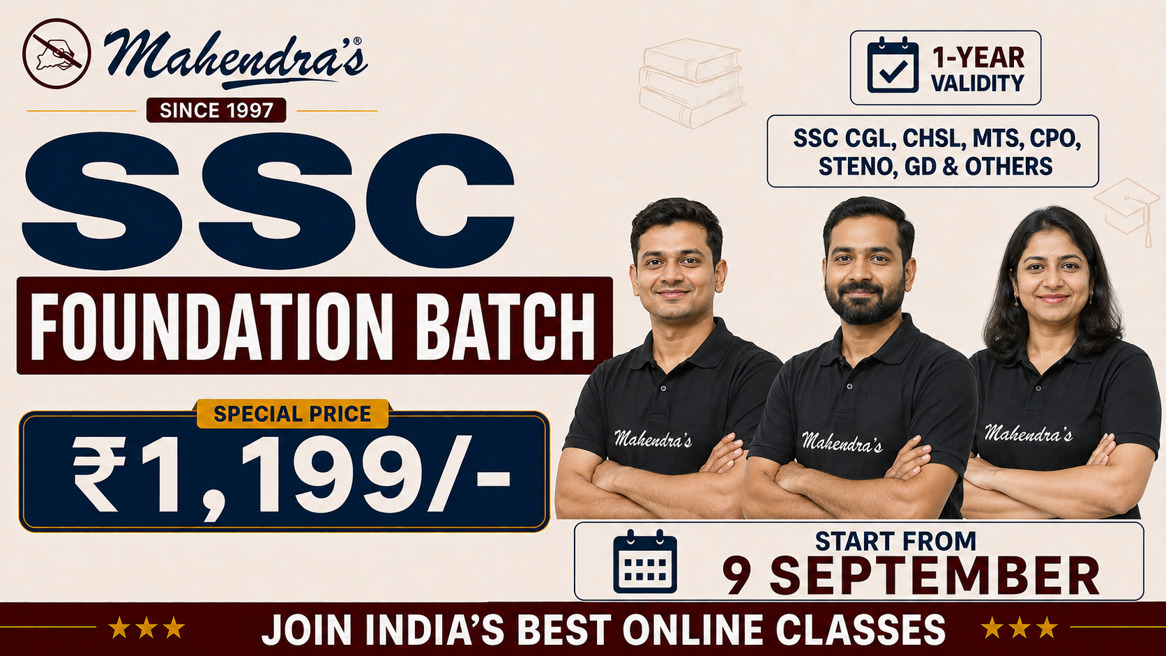 SSC FOUNDATION BATCH: 2027 (03:00 PM-05:00 PM)