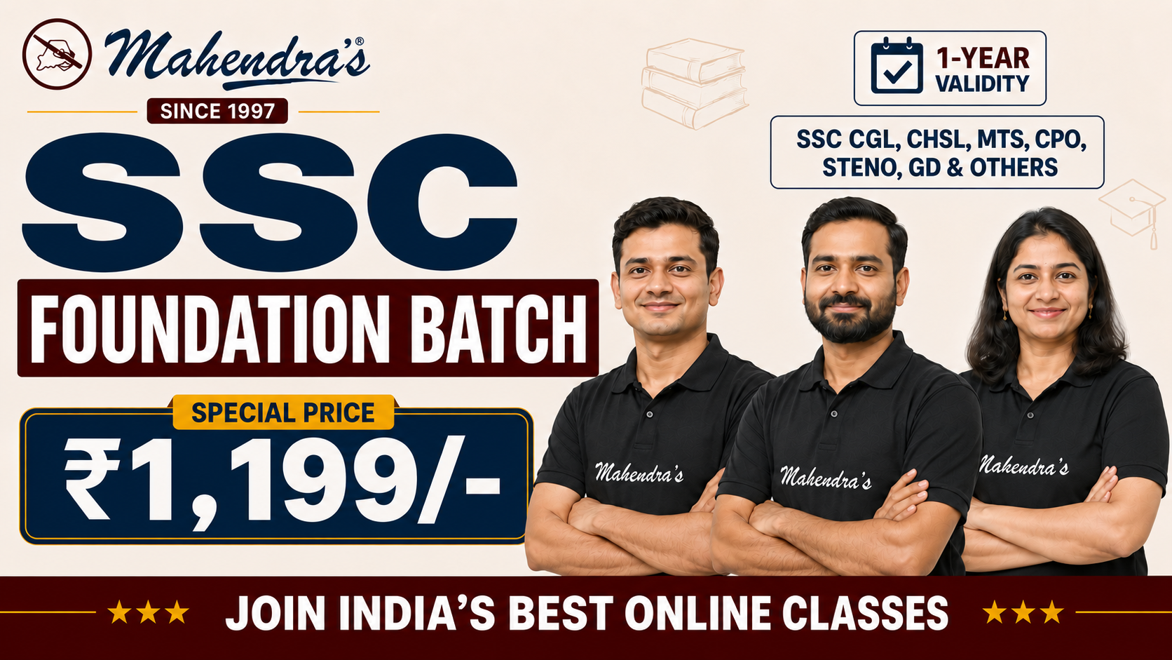 SSC FOUNDATION BATCH: 2027 (03:00 PM-05:00 PM)